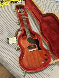 GIBSON LES PAUL JUNIOR FADED SATIN CHERRY 2010 2011 ELECTRIC GUITAR