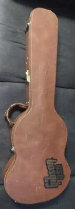 GIBSON SG BROWN CASE WITH PINK INTERIOR
