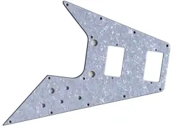 NEW 4 PLY GUITAR PICKGUARD FOR FIT GIBSON FLYING V STYLE WHITE PEARL