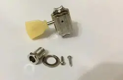 ONE GIBSON DELUXE TUNER NICKEL TREBLE SIDE CREAM BUTTON SCREW IN FERRULE