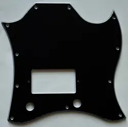 FOR FIT GIBSON SG STANDARD SINGLE HUMBUCKER GUITAR PICKGUARD 3 PLY BLACK