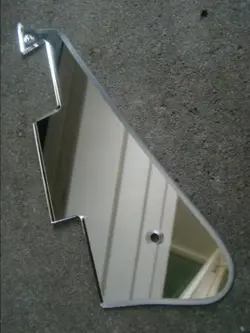 CHROME MIRROR ACRYLIC PICKGUARD FOR GIBSON LES PAUL MADE IN USA     JOHN SYKES!