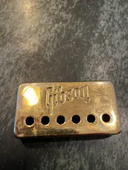 VINTAGE 1970'S GIBSON GOLD HUMBUCKER COVER