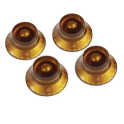 GIBSON PRHK-030 TOP HAT KNOBS VINTAGE AMBER 4/PKG KNOBS