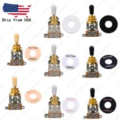 NEW GOLD 3-WAY TOGGLE SWITCH WITH PLATE FOR GIBSON/EPIPHONE LES PAUL GUITAR