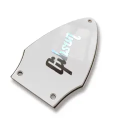 3 PLY WHITE TRUSS ROD COVER FOR GIBSON FLYING V   CHROME DECAL MADE IN USA