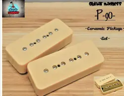G.M. P-90 SOAP BAR PICKUP SET CREAM FOR GIBSON, EPIPHONE ®  CERAMIC