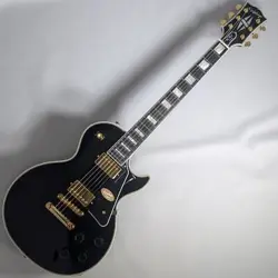 EPIPHONE LES PAUL CUSTOM EBONY        INSPIRED BY GIBSON CUSTOM
