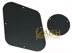 LP BACK CONTROL & SWITCH PLATE CAVITY COVER BLACK  FITS GIBSON LES PAUL