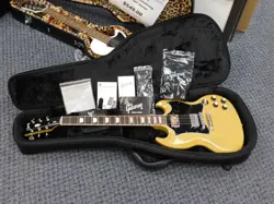 GIBSON SG STANDARD TV YELLOW ORIGINAL GIG BAG AND CASE CANDY INCLUDED