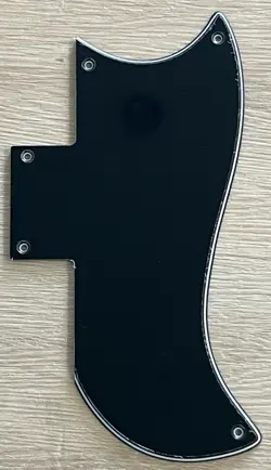 FOR FIT GIBSON SG 61 REISSUE STYLE GUITAR PICKGUARD,3 PLY BLACK