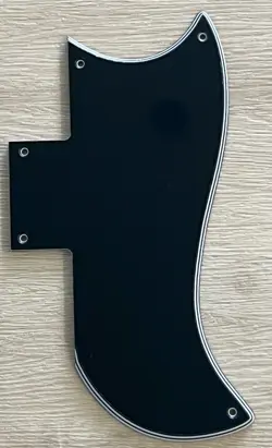FOR FIT GIBSON SG 61 REISSUE STYLE GUITAR PICKGUARD,5 PLY BLACK