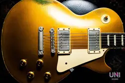 GIBSON CUSTOM SHOP HISTORIC COLLECTION 1957 LES PAUL REISSUE LPR-7 GOLD TOP 1998