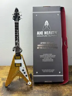 AXE HEAVEN GIBSON 1958 KORINA FLYING V LICENSED MINIATURE REPLICA JOE BONAMASSA