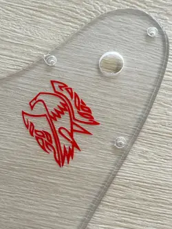 PICKGUARD RED LOGO