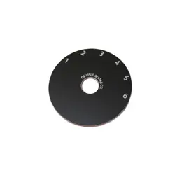 VARITONE 6 POSITION SWITCH DIAL CONTROL NUMBER PLATE 4 GIBSON ES345 BLACK