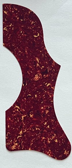 RED TORTOISE PICKGUARD FIT GIBSON J45 & J50 STYLE SELF ADHESIVE ACOUSTIC GUITAR