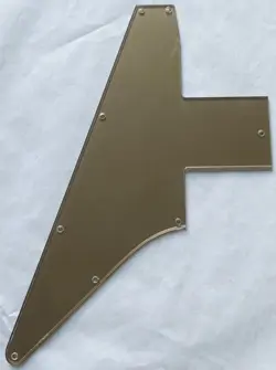 GUITAR PARTS GUITAR PICKGUARD FOR GIBSON EXPLORER 76 REISSUE BLANK,ACRYLIC GOLD