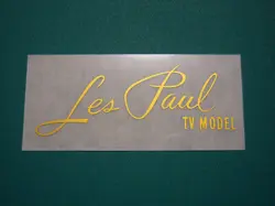 GIBSON LES PAUL TV MODEL REPAIR LOGO DECAL INLETTER TYPE GUITAR