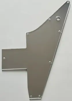 FOR FIT GIBSON 76 EXPLORER RE-ISSUE STYLE GUITAR PICKGUARD,1 PLY SILVER MIRROR