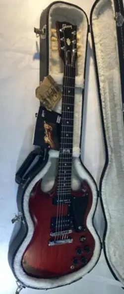 GIBSON SG 120TH ANNIVERSARY MAHOGANY BODY ROSEWOOD FINGERBOARD WINE RED 2014