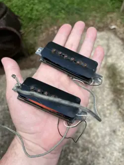 READ: THE BRIDGE PICKUP NEEDS REWINDING  NECK WORKS GIBSON P-90 SG LES PAUL 1967