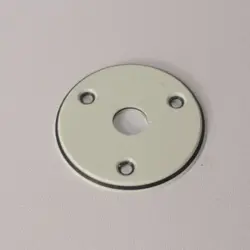 58 FLYING V REPLACEMENT ROUND JACK PLATE FOR GIBSON USA - PARCHMENT 3 PLY
