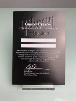 OF AUTHENTICITY BLANK