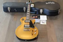 2011 GIBSON JOE BONAMASSA SIGNATURE LES PAUL STUDIO ELECTRIC GUITAR GOLDTOP OHSC