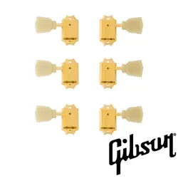 GIBSON PMMH-020 DELUXE PARLOID KEY TUNER SET VINTAGE GOLD CRUSON STYLE GENUINE