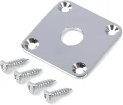 GOTOH METAL JACK PLATE COMPATIBLE WITH GIBSON LES PAUL, CHROME