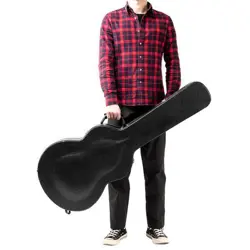 HIGH-END FINE-GRAIN ELECTRIC GUITAR HARD CASE FOR JAZZ GIBSON EPI ES-335 USA