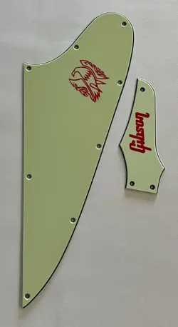 GUITAR PICKGUARD FOR GIBSON FIREBIRD BLANK & TRUSS ROD COVER RED 