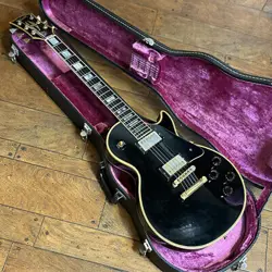 GIBSON LES PAUL CUSTOM EBONY 1987 USED ELECTRIC GUITAR