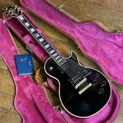 GIBSON LES PAUL CUSTOM EBONY 1989 USED ELECTRIC GUITAR