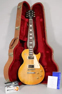 2017 GIBSON LES PAUL TRADITIONAL LEMON BURST PLAIN TOP W/OHSC