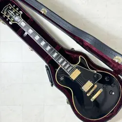 ELECTRIC GUITAR GIBSON LES PAUL CUSTOM BLACK BLOCK INLAY WITH HARD CASE