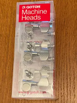 GOTOH SG360-01 TUNERS MACHINE HEADS LARGE BUTTON CHROME 3X3 MARTIN GIBSON GUITAR