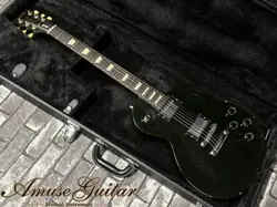 GIBSON LES PAUL STUDIO   EBONY(BLACK) 2002 W/GIBSON GIG CASE 4.23KG