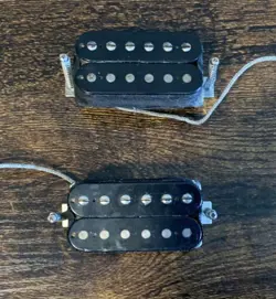 2000 GIBSON 490T & 490R BRIDGE NECK OPEN-COIL HUMBUCKER PICKUPS W/ HW