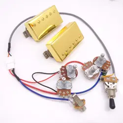 498R 498T GUITAR ALNICO V PICKUPS 2C WITH 2V2T WIRING HARNESS FOR GIBSON GUITAR