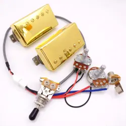 498R 498T GUITAR ALNICO V PICKUPS 2C WITH 1V1T WIRING HARNESS FOR GIBSON GUITAR