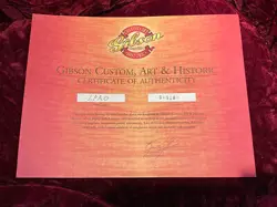 GIBSON CUSTOM SHOP HISTORIC COLLECTION 1960 LES PAUL STANDARD QUILT TOP TRANS RE