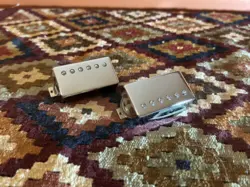 GIBSON BURSTBUCKER 2 AND BURSTBUCKER 3 HUMBUCKER PICKUP SET CHROME COVERS