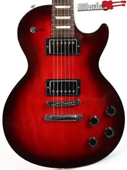 2017 GIBSON LES PAUL STUDIO T BLACK CHERRY BURST ELECTRIC GUITAR W/ HSC