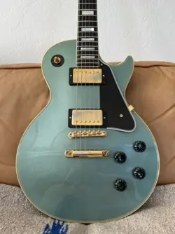 RARE! 2018 GIBSON LES PAUL CUSTOM 1957 REISSUE R7 ANTIQUE PELHAM BLUE - REPAIRED