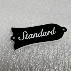GUITAR PARTS FITS GIBSON LP 'STANDARD' TRUSS ROD COVER PLATE , 2PLY BLACK