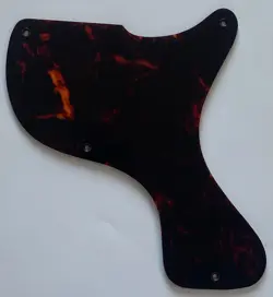 FOR FIT GIBSON LES PAUL JUNIOR 1958 STYLE GUITAR PICKGUARD 1 PLY BROWN TORTOISE