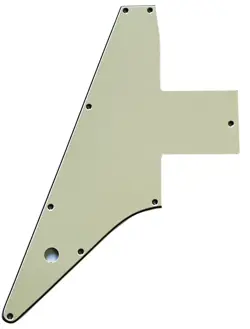 PICKGUARD FOR GIBSON EXPLORER 76 REISSUE STYLE GUITAR-3-PLY-VINTAGE YELLOW