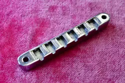 VINTAGE 1960'S 1970'S GIBSON ABR-1 BRIDGE BASE - CHROME FINISH LES PAUL GOLDTOP